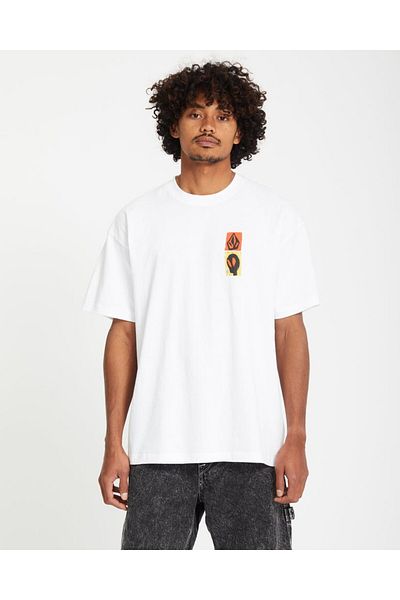 Volcom تي شيرت Gonyvaders Lse Sst Wht