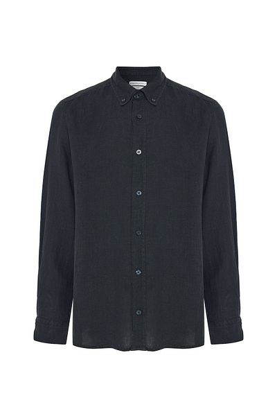 Mudo Slim Fit Long Sleeve Linen Shirt