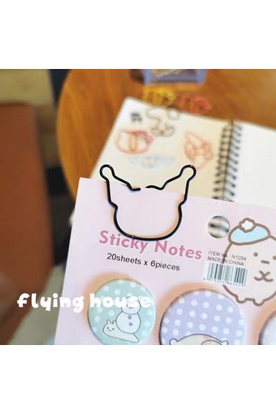 Miniso kuromi-10 قطع 10 قطع كرتون أنمي سنوبي مشبك ورق لطيف بتصميم كاواي كورومي علامة مرجعية معدنية للطلاب