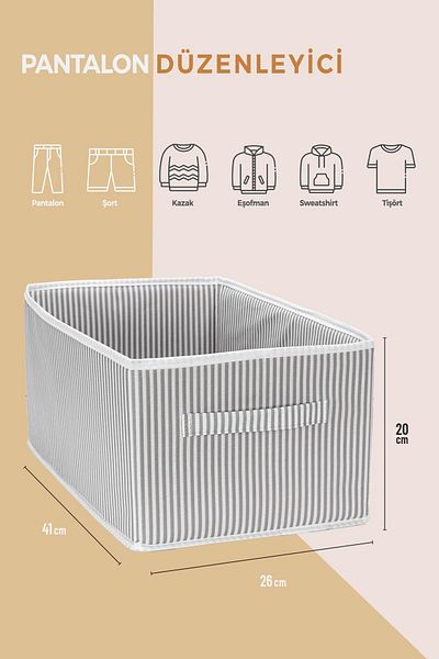 Helen's Home 2 Pieces Closet Organizer, Shelf Organizer, Foldable Clothing Storage Box-40 Cmx25 Cmx20Cm