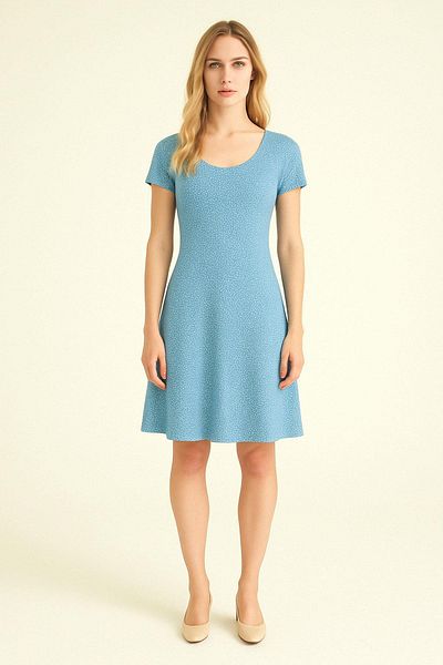COTENCONCEPT Rochie de zi cu zi din bumbac pieptănat, fluidă, confortabilă