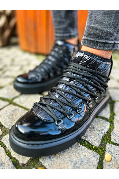 pabucmarketi Lace-Up Men's Sports Shoes Black