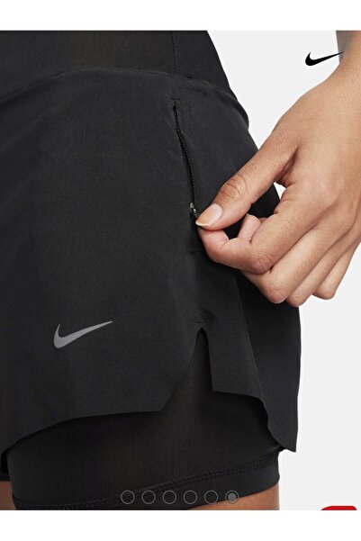 Nike Dri-Fit Swift Mid-Rise 8cm (approx.) 2-in-1 Running Kadın Şort