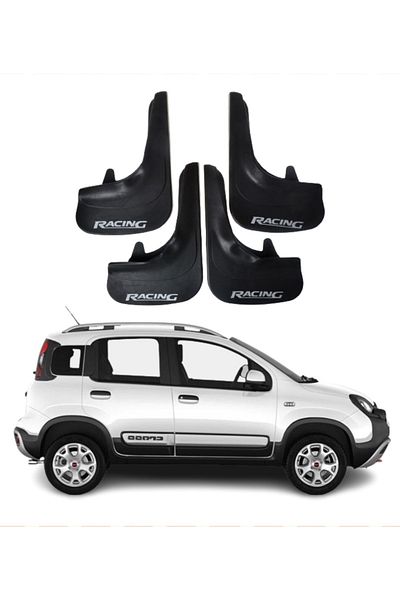 SONİKON LİNE Fiat Panda Compatible Racing Written 4-Piece Leggings Mudguard Leggings Modified