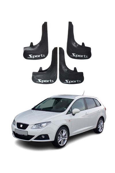 SONİKON LİNE Seat Ibiza Compatible Sports Written 4-Piece Dust Cover Mudguard Mudguard Modified