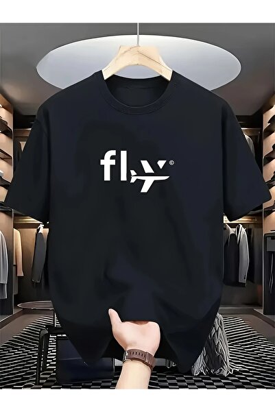 Massgai تي شيرت بتصميم طائرة مطبوعة للجنسين مصنوع من القطن بنسبة 100% مقاس كبير