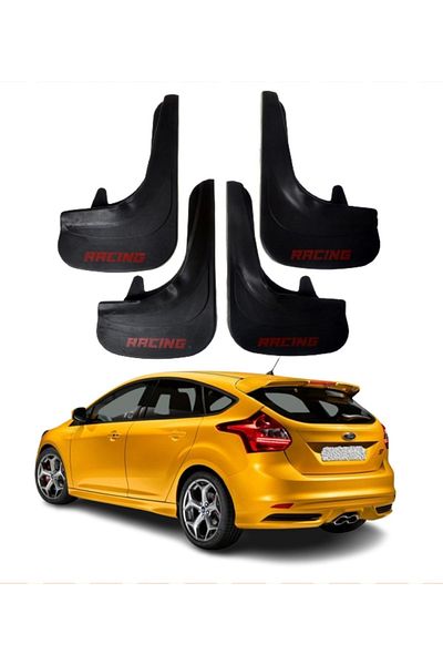 SONİKON LİNE Ford Focus 3 Hb 2011-2015 Compatible Racing Written 4-Piece Dust Cover Mudguard Mudguard Modified