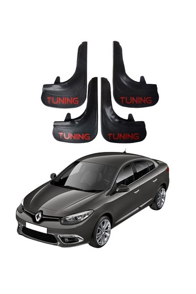 SONİKON LİNE Renault Fluence Tuning Written 4-Piece Dust Cover Mudguard Mudguard Compatible with All Cases Modified