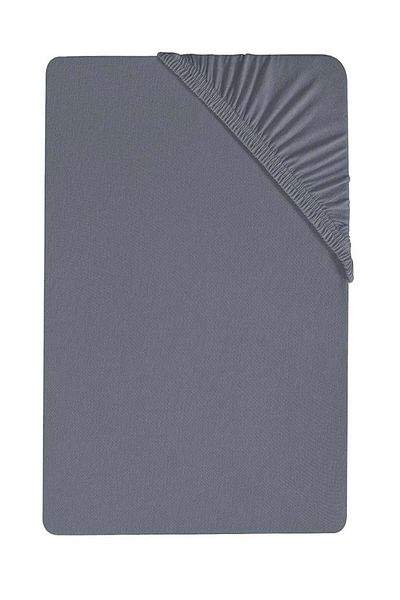 COTENCONCEPT 180 X 200 cm Plain Cotton Double Elastic Fitted Combed Bed Sheet