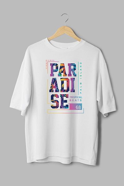 Overoz Μπλουζάκι με στάμπα Paradise Semi Oversize 1104