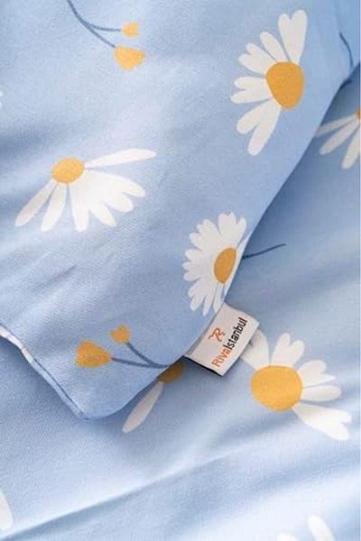 STOREMAX Ezg Blue Daisy Double Duvet Cover Set Cotton Ezsnshop 1065757