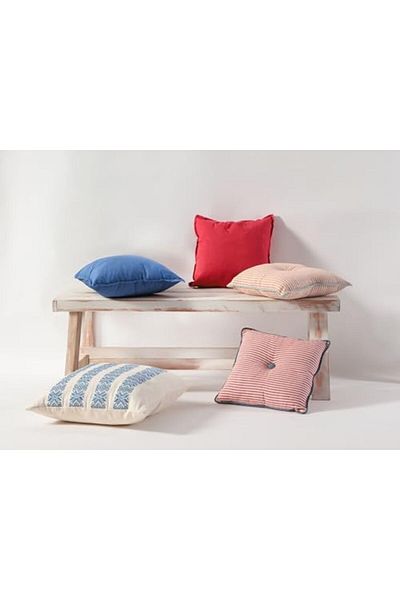 STOREMAX Ezg Chantilly Blue Cotton Pillow 40X40Cm Ezsnshop 1065757