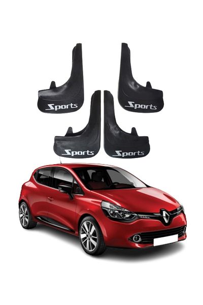 SONİKON LİNE Renault Clio 4 Compatible Sports Written 4-Piece Leggings Mudguard Mudguard Modified