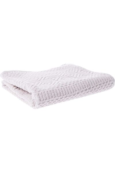 Mu Art Ahşap Mrt Maison Helena Geometric Patterned 100% Cotton Face Towel, Beige, 50X75 cm Art 871301