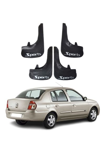 SONİKON LİNE Renault Clio 2 Compatible Sports Written 4-Piece Leggings Mudguard Mudguard Modified