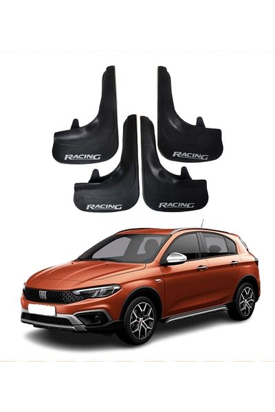 SONİKON LİNE Compatible with Fiat Egea Cross All Cases Racing Written 4-Piece Gaiter Mudguard Mudguard Gaiter Modified