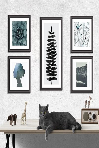 LUXE htpshopmx Set de pictură decorativă din MDF din 5 piese cu aspect de cadru DEKOLIADKG001 str http 1092444