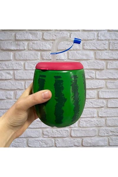 LUXE Watermelon Model 900 ml Water Bottle with Straw, Flask Lxshp 1055529