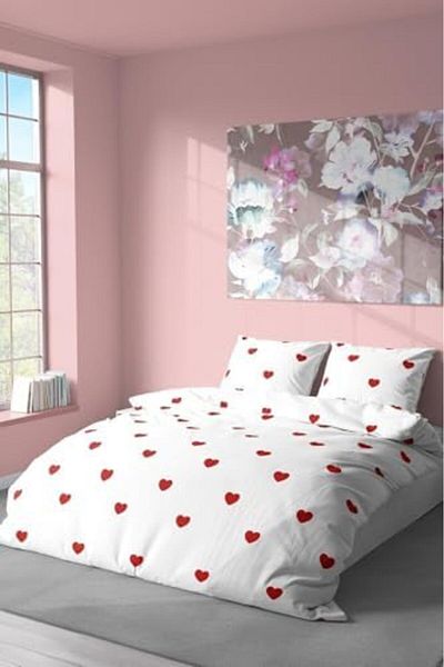 STOREMAX Ezg Tekstil Cotton Double Duvet Cover Set |   Duvet Cover and Pillow Case |   Heart Without Sheet