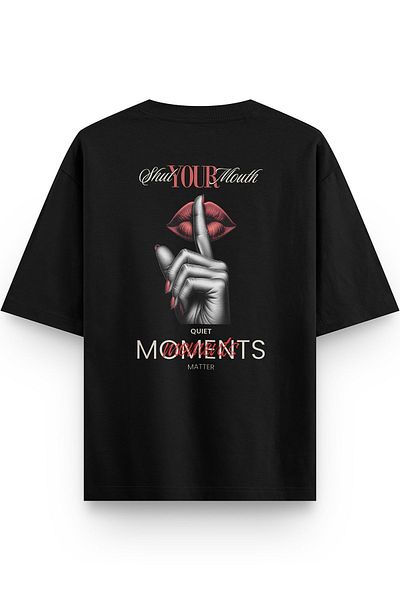 Overoz Μπλουζάκι Shut Your Mouth Back Printed Semi Oversize 1194