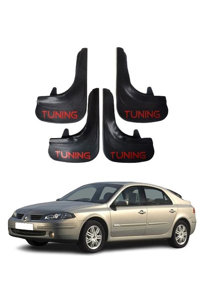 SONİKON LİNE Renault Laguna 2 Compatible Tuning Written 4-Piece Dust Cover Mudguard Mudguard Modified