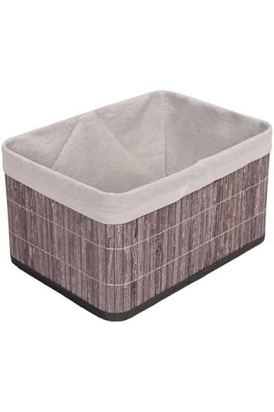 STOREMAX Ezg Bamboo Multi-Purpose Storage Box Organizer Deep Size Organizer, Decorative Bamboo Organizer