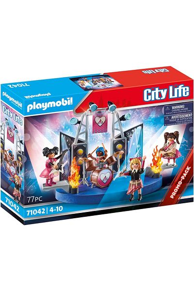 Mu Art Ahşap Mrt 71042 Music Band Promotional Package, Playmobil Music, Role Playing, Group Practice, Young Girl Group