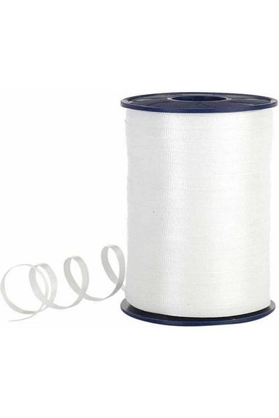 STOREMAX Ezg Meter White Color Flat Strip Raffia 8 mm Balloon String Plastic Balloon Decoration Ribbon Ezsnshop 1