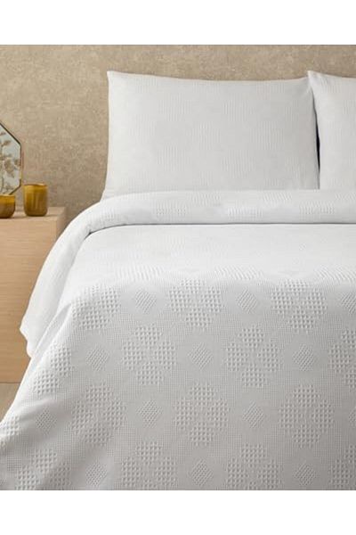 STOREMAX Ezg Home Pearl Cotton Double Bed Cover Set White Ezsnshop 1065757