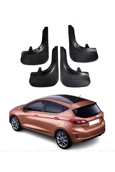SONİKON LİNE Ford Fiesta 2018 and Later Compatible 4-Piece Dust Cover Mudguard Mud Flap Modified