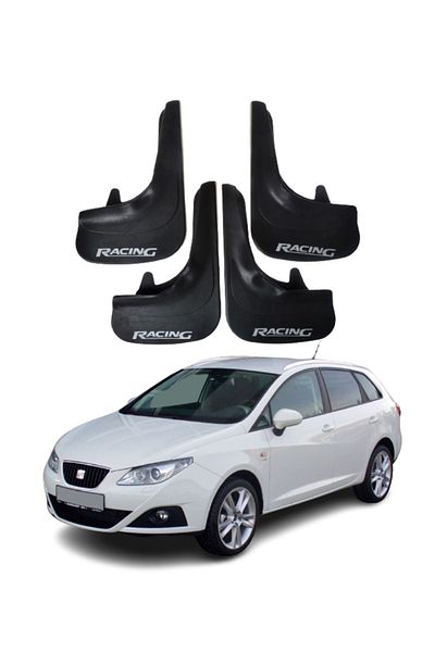 SONİKON LİNE Seat Ibiza Compatible Racing Written 4-Piece Dust Cover Mudguard Mudguard Modified