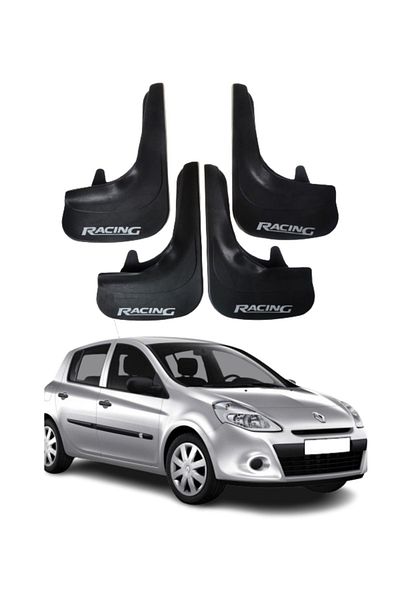 SONİKON LİNE Renault Clio 3 Compatible Racing Written 4-Piece Leggings Mudguard Mudguard Modified