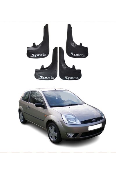 SONİKON LİNE Ford Fiesta 2002-2009 Compatible Sports Written 4-Piece Dust Cover Mudguard Mudguard Modified