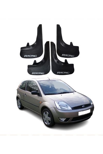 SONİKON LİNE Ford Fiesta 2002-2009 Compatible Racing Written 4-Piece Dust Cover Mudguard Mudguard Modified
