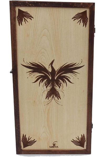 STOREMAX Ezg Game Instruments Figure Phoenix Backgammon Maple Wood Veneer (Handmade) Ezsnshop 1065757