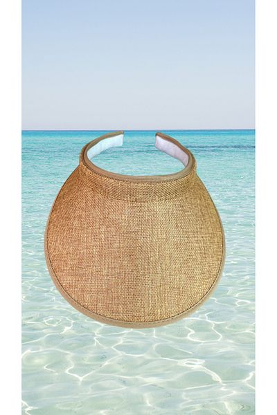 BY SCK Women's Straw Hat Summer Beach Hat Premium Quality - Visor Hat
