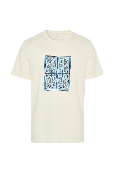 Mudo Printed Comfort Fit Crew Neck T-Shirt