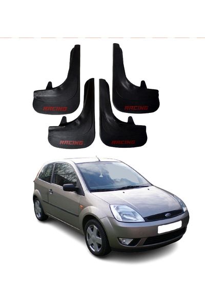 SONİKON LİNE Ford Fiesta 2002-2009 Compatible Racing Written 4-Piece Dust Cover Mudguard Mudguard Modified