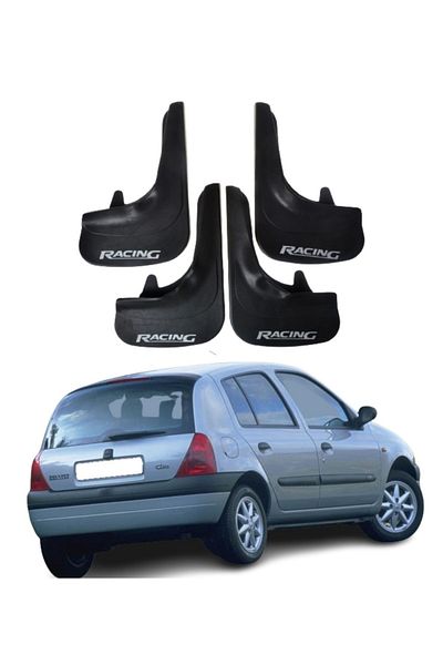 SONİKON LİNE Renault Clio 2 Hb 1998-2006 Compatible Racing Written 4-Piece Dust Cover Mudguard Mudguard Modified