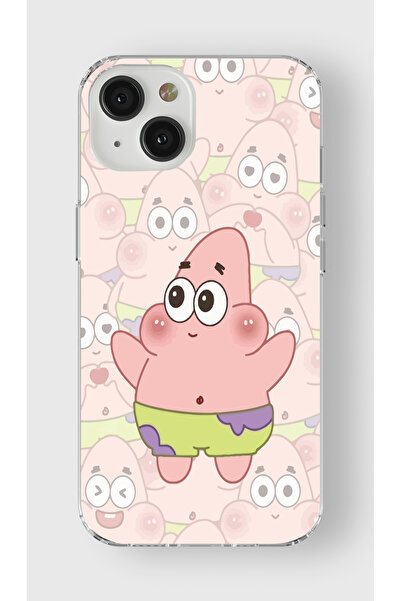 moonset Iphone 14 Plus Uyumlu Patrick Tasarımlı Baskılı Şeffaf Telefon Kılıfı