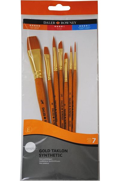 STOREMAX Rowney Taklon Brush Set Short Handle 7'Li (216920700) Trendbazaar 1057563