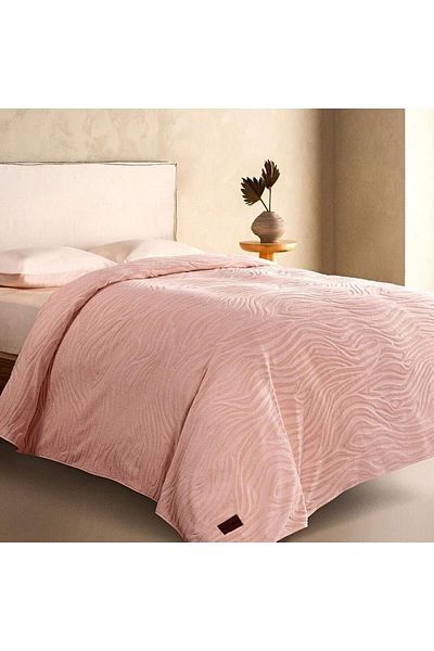 STOREMAX Ezg Claire Pike Bedspread Safari Velvet Single Powder Ezsnshop 1065757