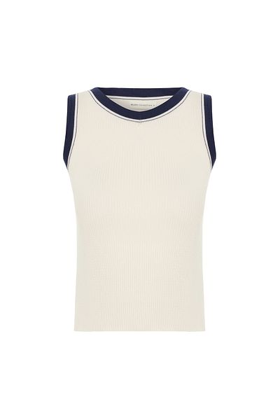 Mudo Crew Neck Sleeveless Knitwear Sweater