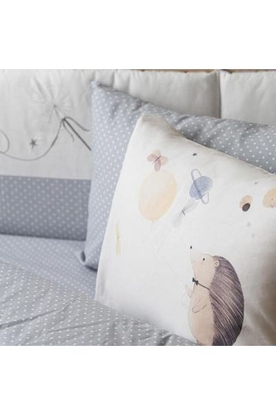 LUXE Htpshopmx |   Luna Touch | 100% Cotton Baby Sleeping Set Gray Str Http 1092444