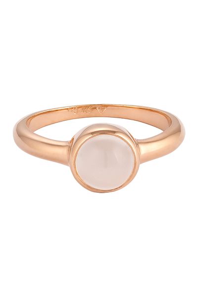 ELLI Ring Damen Solitär mit Mondstein in 925 Sterling Silber