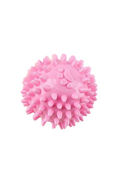 Choice 3 Dog Chew Toys for Cleaning Teeth Pink Soft Rubber Bone Funny Ball Interactive Donut Treat Set for.