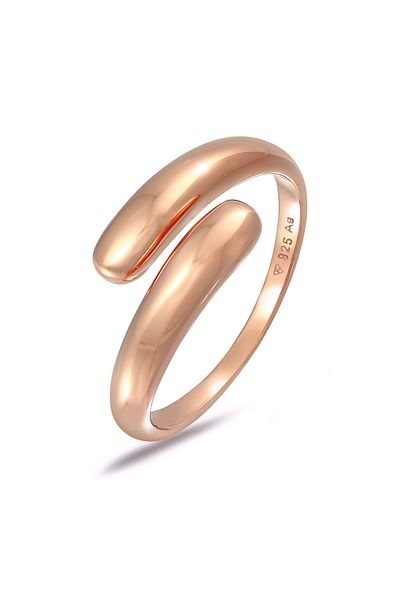 ELLI Ring Damen Wickelring Zarter Basic Trend Blogger aus 925 Sterling Silber
