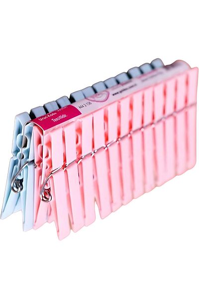 LUXE 24 Plastic Clothespins Laundry Hanging Clothespin Leaves No Marks Extra Durable Lxshp 1055529