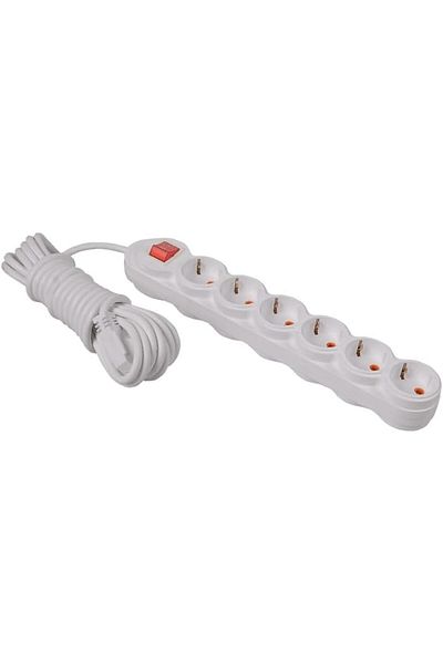 STOREMAX 3 m Child Proof Keyed Closure Grounded Switched Socket White 1065757