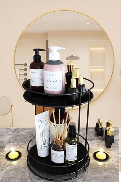 STOREMAX Haus Bathroom Cosmetic Jewelry Organizer Organizer πολλαπλών χρήσεων 2 επιπέδων σερβιρίσματος Δίσκος παρουσίασης Catering Siy